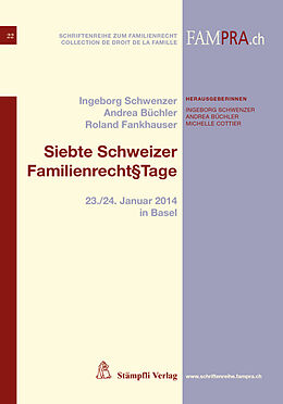 Kartonierter Einband Siebte Schweizer Familienrecht§Tage von 