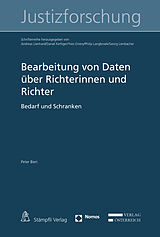 E-Book (pdf) Bearbeitung von Daten über Richterinnen und Richter von Peter Bieri