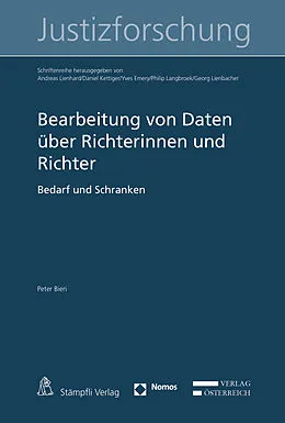 E-Book (pdf) Bearbeitung von Daten über Richterinnen und Richter von Peter Bieri