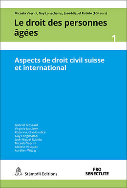 Couverture cartonnée Aspects de droit civil suisse et international de Gabriel Frossard, Virginie Jaquiery, Rosanna John-Giudice