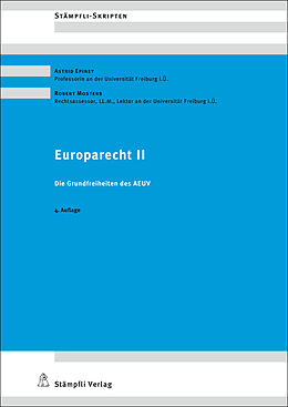 Kartonierter Einband Europarecht II von Astrid Epiney, Robert Mosters