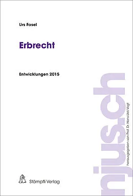 E-Book (pdf) Erbrecht von Urs Fasel