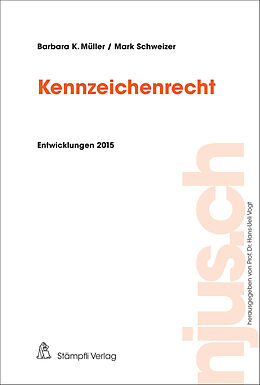 E-Book (pdf) Kennzeichenrecht von Barbara Müller, Mark Schweizer