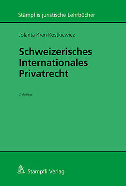 Couverture cartonnée Schweizerisches Internationales Privatrecht de Jolanta Kostkiewicz Kren