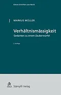 E-Book (pdf) Verhältnismässigkeit von Markus Müller
