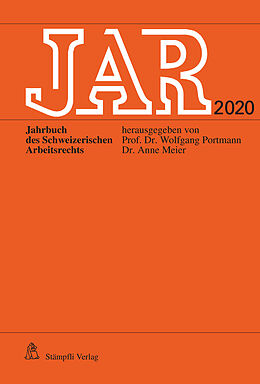 Paperback JAR 2020 von Wolfgang Portmann, Anne Meier