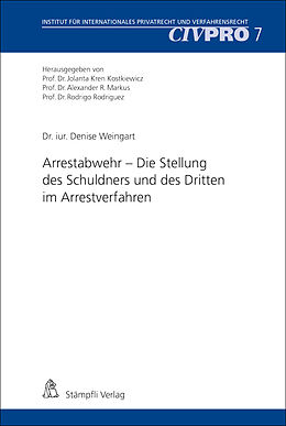 Kartonierter Einband Arrestabwehr von Denise Weingart