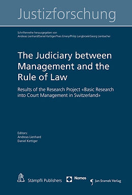 Couverture cartonnée The Judiciary between Management and the Rule of Law de 