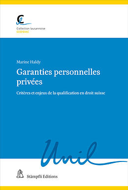 Kartonierter Einband Garanties personnelles privées von Marine Haldy