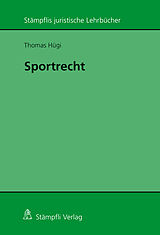 Kartonierter Einband Sportrecht von Thomas Hügi