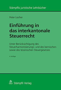 Paperback Einführung in das interkantonale Steuerrecht de Peter Locher