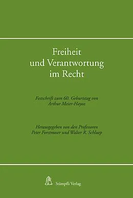 E-Book (pdf) Freiheit und Verantwortung im Recht von 