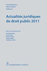 Couverture cartonnée Actualités juridiques de droit public 2011 de 