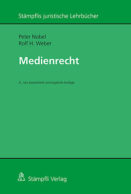 Couverture cartonnée Medienrecht de Peter Nobel, Rolf H. Weber