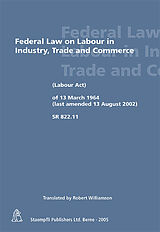 Couverture cartonnée Federal Law on Labour in Industry, Trade and Commerce de Robert Williamson