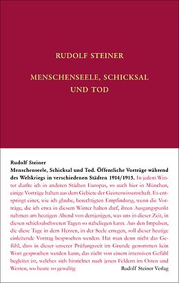 Fester Einband Menschenseele, Schicksal und Tod von Rudolf Steiner