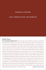Fester Einband Das christliche Mysterium von Rudolf Steiner