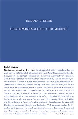 Kartonierter Einband Geisteswissenschaft und Medizin (erster Ärztekurs) von Rudolf Steiner
