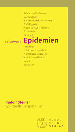 Kartonierter Einband Stichwort Epidemien von Rudolf Steiner