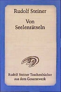 Couverture cartonnée Von Seelenrätseln de Rudolf Steiner
