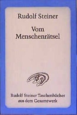 Couverture cartonnée Vom Menschenrätsel de Rudolf Steiner