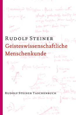 Couverture cartonnée Geisteswissenschaftliche Menschenkunde de Rudolf Steiner