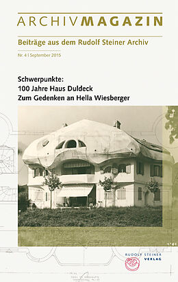 Kartonierter Einband ARCHIVMAGAZIN. Beiträge aus dem Rudolf Steiner Archiv von 