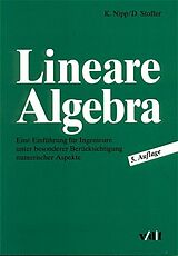 Kartonierter Einband Lineare Algebra von Kaspar Nipp, Daniel Stoffer