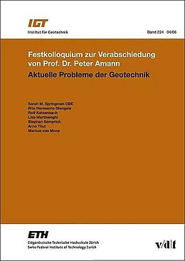 Fester Einband Aktuelle Probleme der Geotechnik von Sarah M Springman, Rita Hermanns Stengele, Rolf Katzenbach