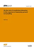 E-Book (pdf) On the role of constitutive behaviour in the response of squeezing ground to tunnelling von Weijie Dong