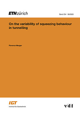 Couverture cartonnée On the variability of squeezing behaviour in tunnelling de Florence Mezger