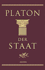 Leder-Einband Der Staat von Platon