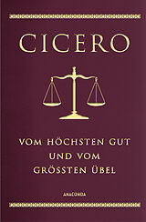 Leder-Einband Cicero, Vom höchsten Gut und vom größten Übel von Marcus Tullius Cicero