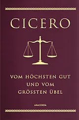 Leder-Einband Cicero, Vom höchsten Gut und vom größten Übel von Marcus Tullius Cicero