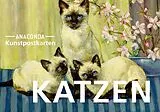 Kartonierter Einband Postkarten-Set Katzen von