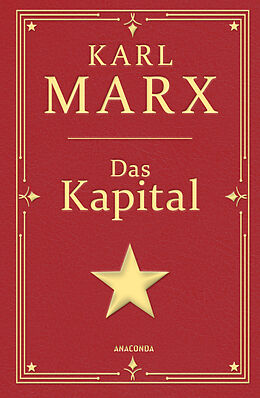 Leder-Einband Das Kapital. Gebunden in Cabra-Leder, mit Goldprägung von Karl Marx