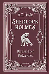 Leder-Einband Sherlock Holmes. Der Hund der Baskervilles von Arthur Conan Doyle