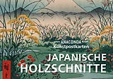 Kartonierter Einband Postkarten-Set Japanische Holzschnitte von 