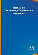 Kartonierter Einband Verordnung über Vermögensanlagen-Verkaufsprospekte von Antiphon Verlag