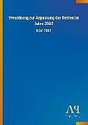 Kartonierter Einband Verordnung zur Anpassung der Renten im Jahre 2002 von Antiphon Verlag