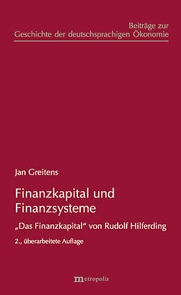 Kartonierter Einband Finanzkapital und Finanzsysteme von Jan Greitens