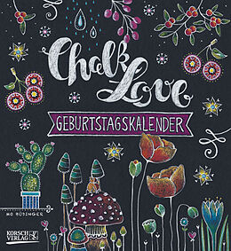 Spiralbindung Geburtstagskalender Chalk Love von Mo Büdinger