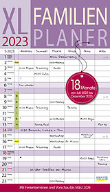 Kalender XL Familienplaner 18 Monate 2022/2023 von 