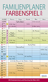 Kalender Familienplaner Farbenspiel 2024 von 