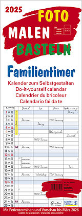 Kalender Foto-Malen-Basteln Familientimer 2025 von 