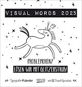 Kalender Visual Words Black 2025 von 