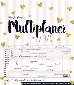 Kalender Multiplaner - Time for glamour 2025 von 