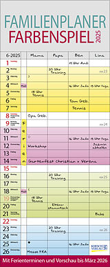 Kalender Familienplaner Farbenspiel 2025 von 