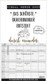 Kalender Visual Words Familienplaner 2025 von 