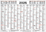 Kalender Tafelkalender A4 2025 von 